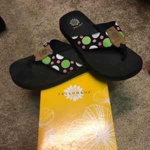 Yellow Box Flip-flops